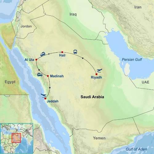 Map: Best of Saudi Arabia (Indus)