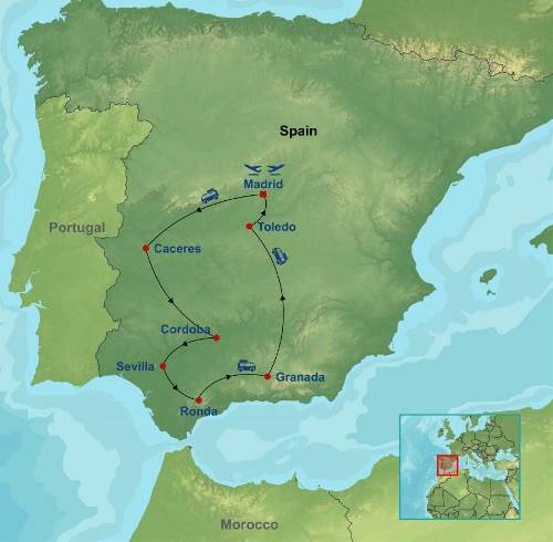 Map: Treasures of Spain (Indus)
