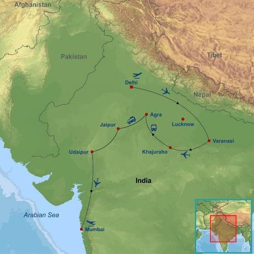 Map: Northern India Jewels (Indus)