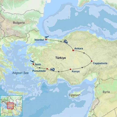 Map: Picturesque Solo Türkiye Tour (Indus)
