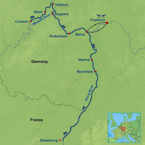 Map: Magnificent Moselle and Rhine (Indus)