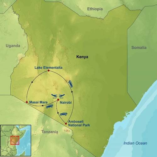 Map: Captivating Kenya (Indus)