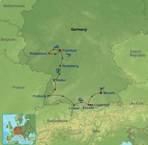 Map: Marvelous Germany (Indus)