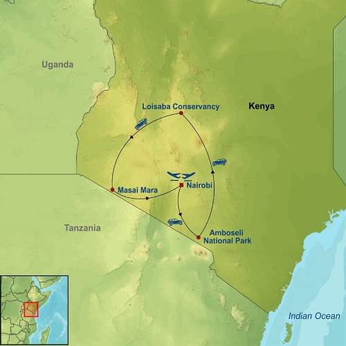 Map: Elewana Sky Safari Kenya (Indus)