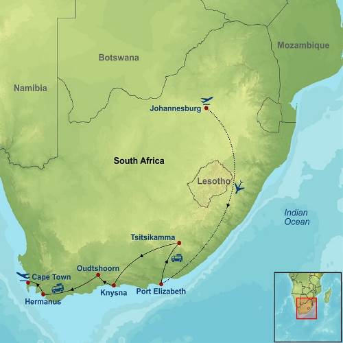 Map: Garden Route Splendor (Indus)