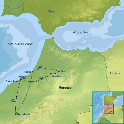 Map: Treasures of Morocco (Indus)