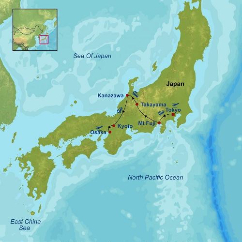 Map: Classic Japan Starting Tokyo (Indus)