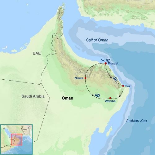 Map: Essential Oman (Indus)