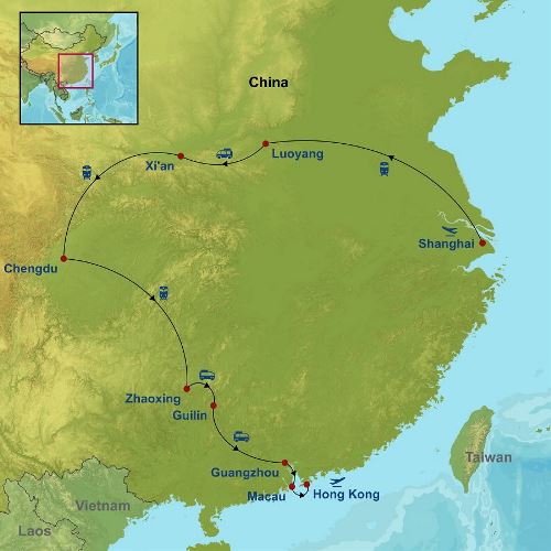 Map: Amazing China Macau and Hong Kong (Indus)