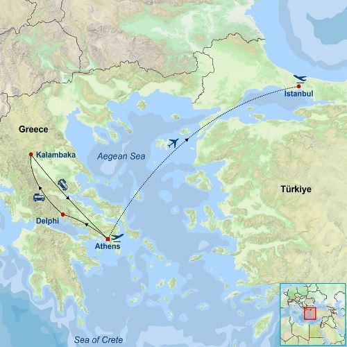 Map: Essential Greece and Istanbul (Indus)