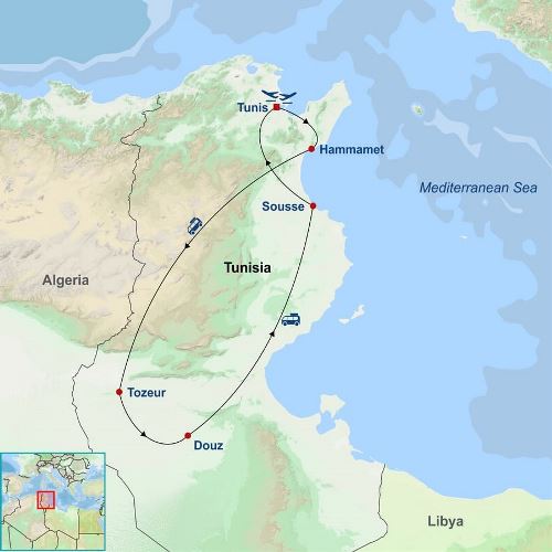 Map: Discover Tunisia (Indus)