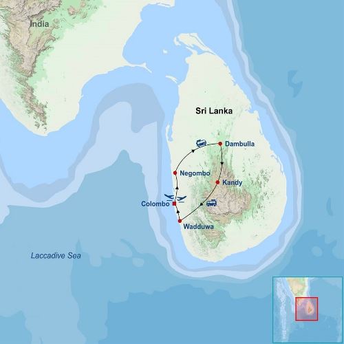Map: Amazing Sri Lanka (Indus)