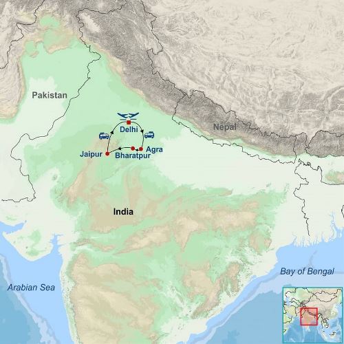 Map: Wonders of India (Indus)