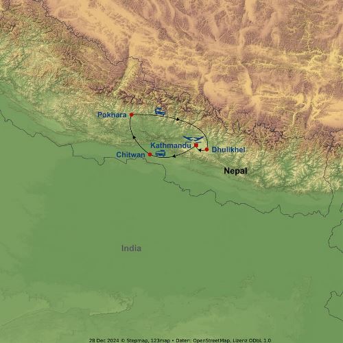 Map: Best of Nepal (Indus)