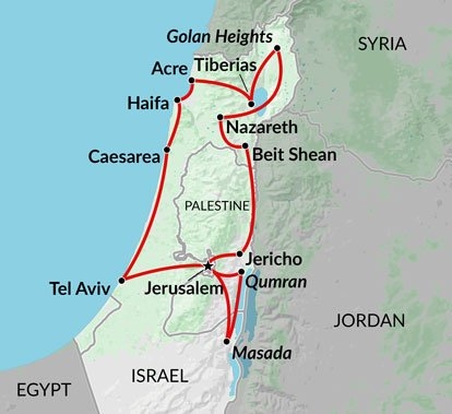 Map: Biblical Israel (Egypt Uncovered)