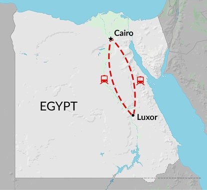 Map: Pharaonic Encounters (Egypt Uncovered)
