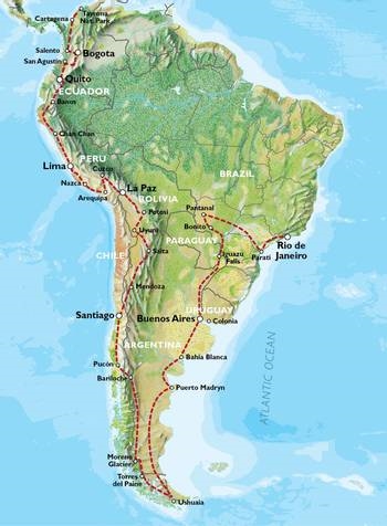 Map: Cartagena To Rio (18 Weeks) Kingdoms & Carnivals (Oasis)