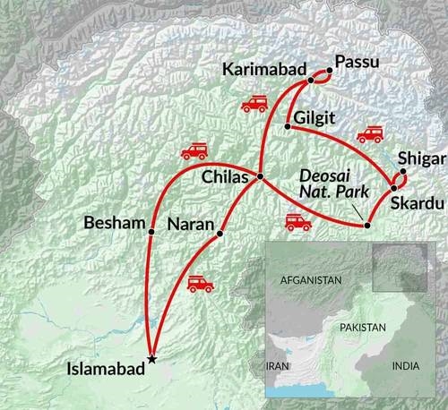 Map: Karakorum Highlights (Oasis)