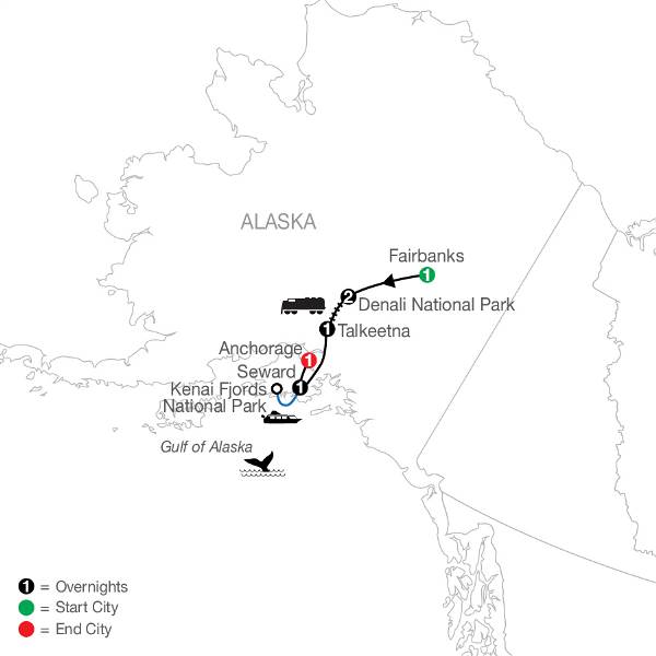 Map: Nature's Best: Alaska (Globus)