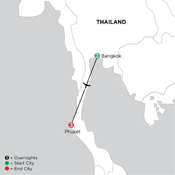 Map: Independent Bangkok & Phuket (Globus)
