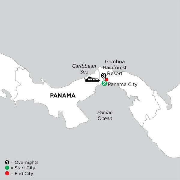 Map: Independent Panama (Globus)