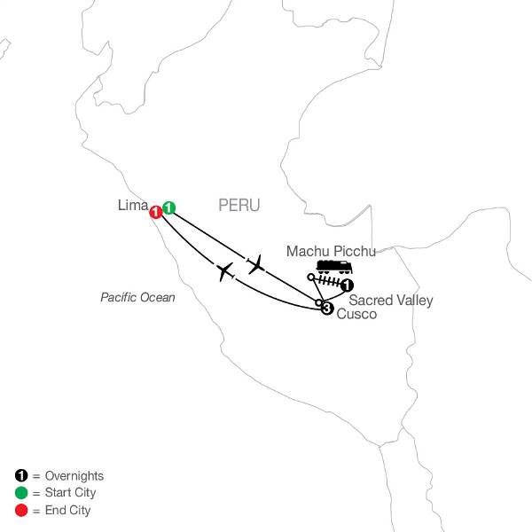 Map: Peru Escape (Globus)