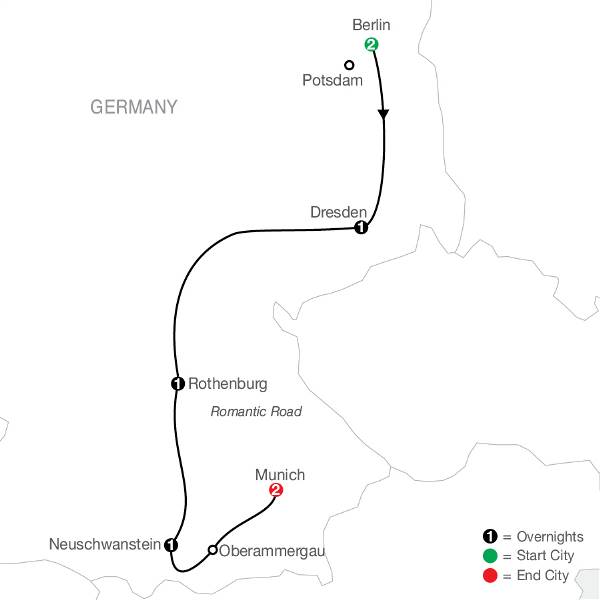 Map: German Vista (Globus)