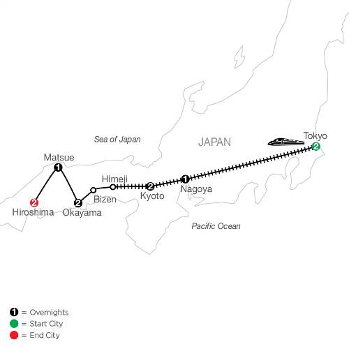 Map: Majestic Japan (Globus)