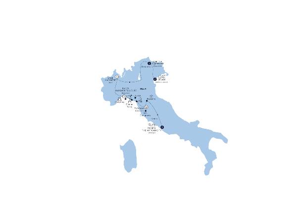 Map: Italian Elegance (Insight Vacations)