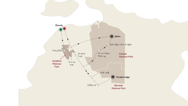 Map: Kakadu's Ancient Secrets (AATKings)